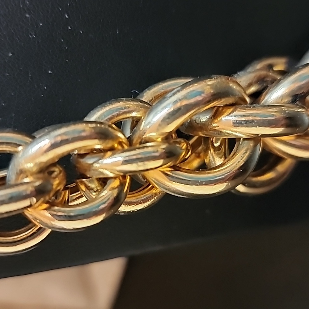 Gold Statement Necklace - image 3